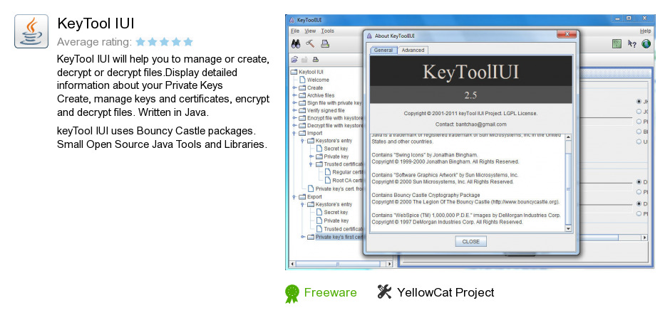 KeyTool IUI