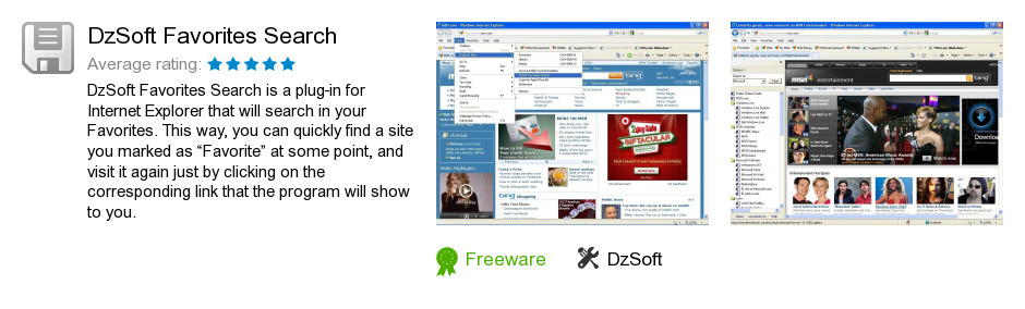 DzSoft Favorites Search