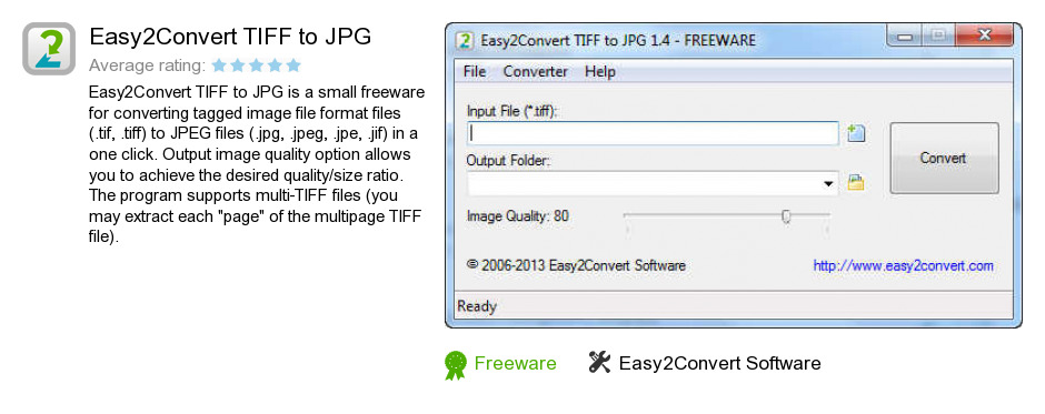 Easy2Convert TIFF to JPG