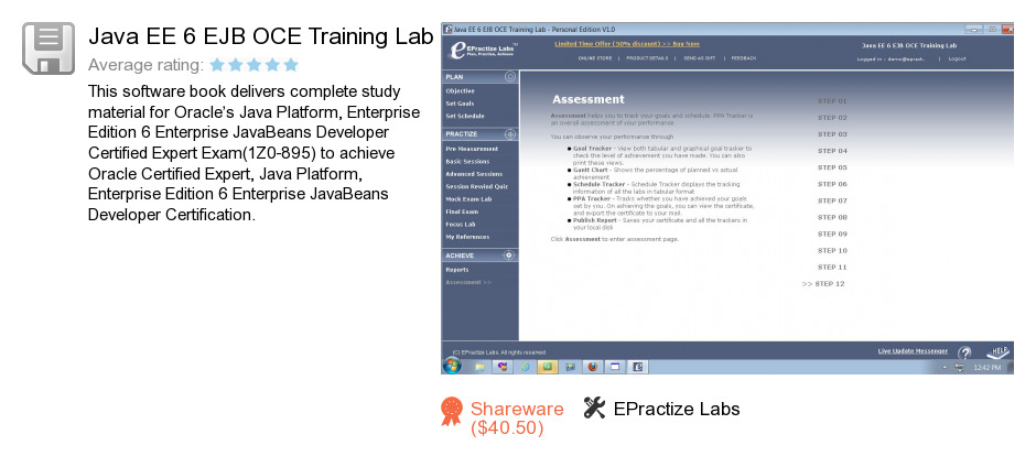 Java EE 6 EJB OCE Training Lab