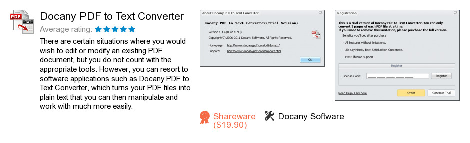 Docany PDF to Text Converter