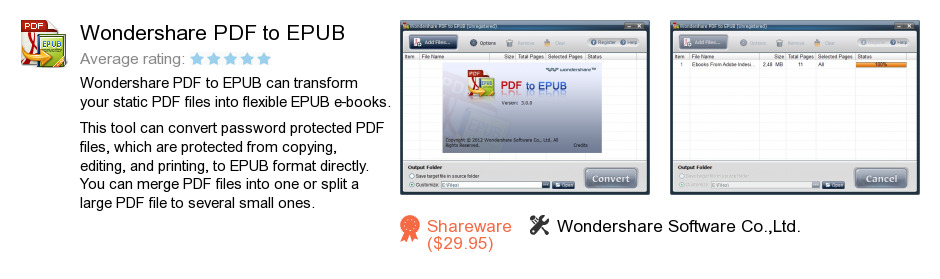 Wondershare PDF to EPUB