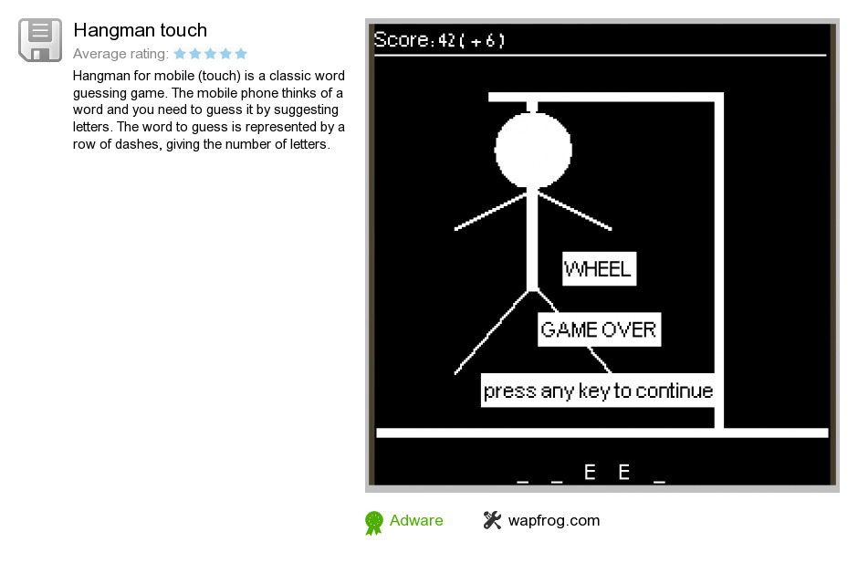 Hangman touch