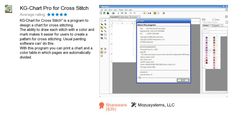 KG-Chart Pro for Cross Stitch