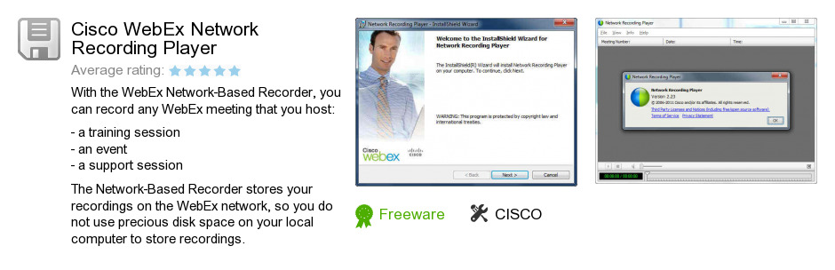 Cisco WebEx Network Recording Player