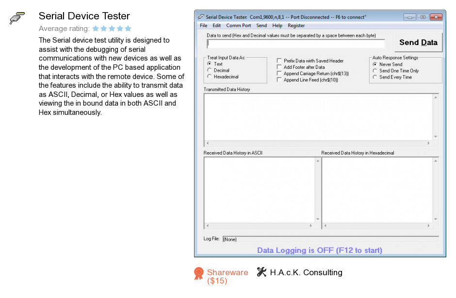 Serial Device Tester
