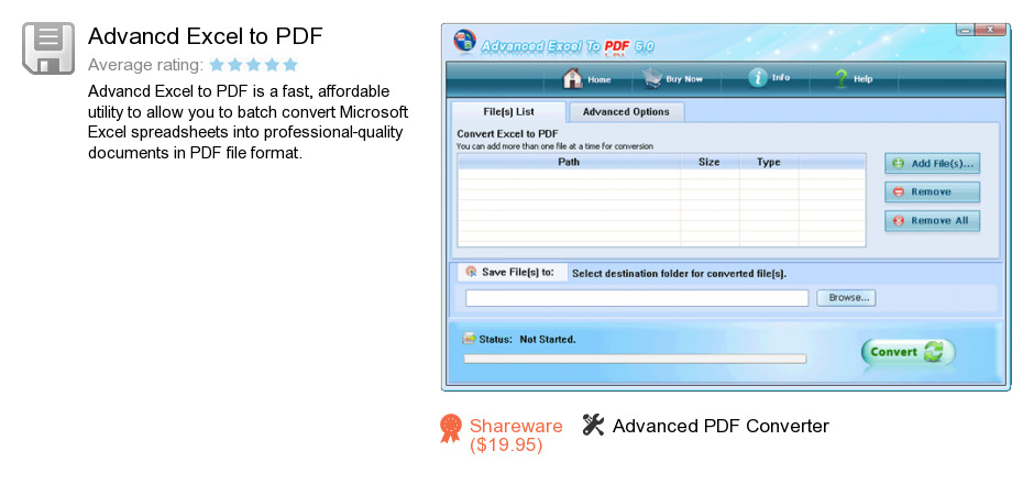 Advancd Excel to PDF