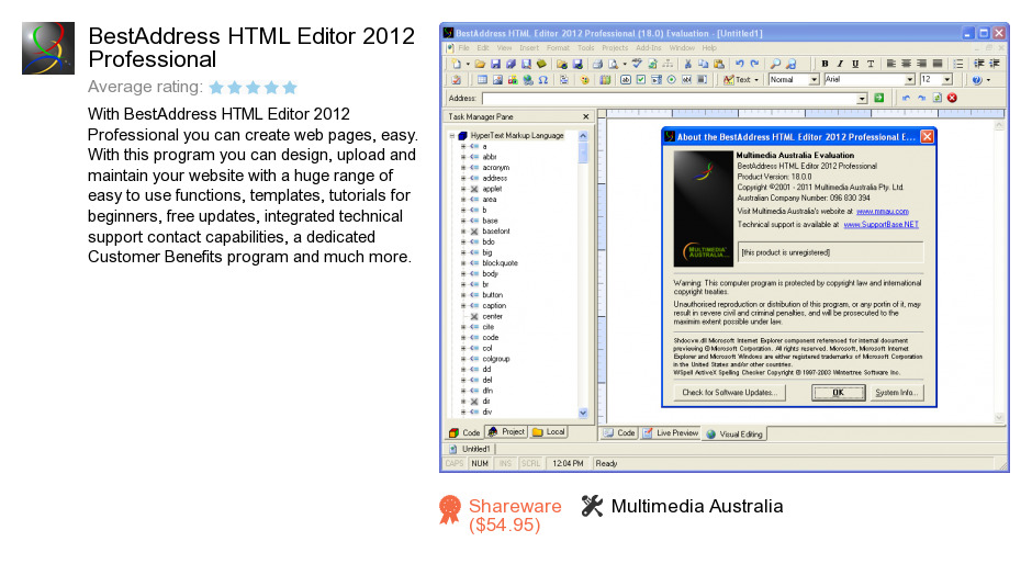 BestAddress HTML Editor 2012 Professional