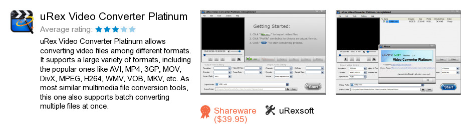 URex Video Converter Platinum