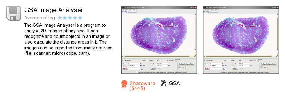 GSA Image Analyser