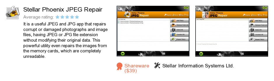 stellar phoenix jpeg repair is an application developed by stellar ...