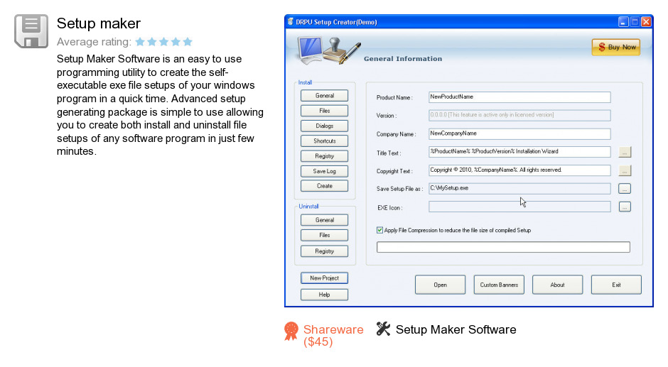 Setup maker