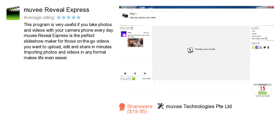 Muvee Reveal Express