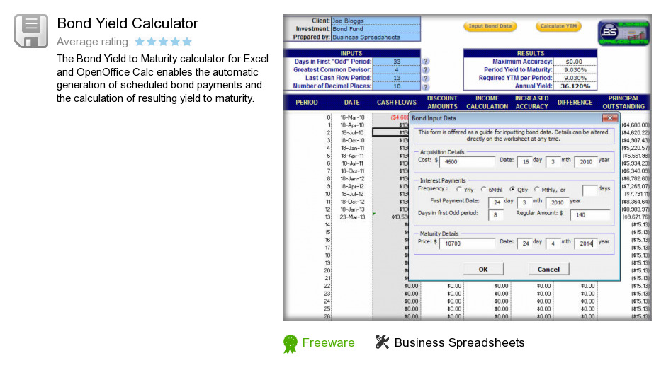 Bond Yield Calculator