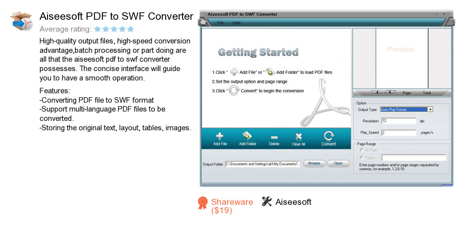 Aiseesoft PDF to SWF Converter
