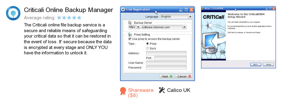 Criticali Online Backup Manager