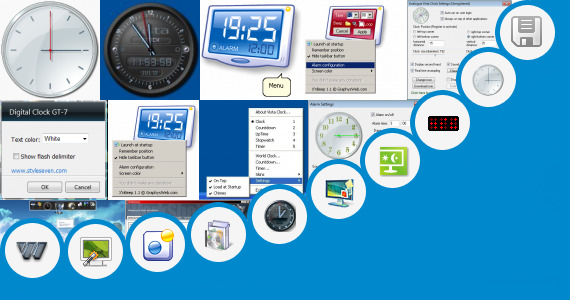 Software collection for Gadget Windows Clock Keren