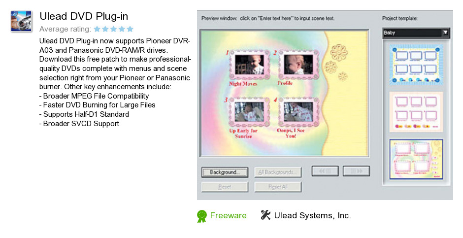 Ulead DVD Plug-in