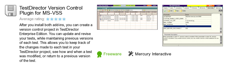 TestDirector Version Control Plugin for MS-VSS