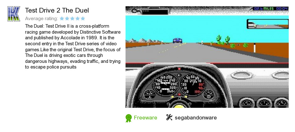 Test Drive 2 The Duel
