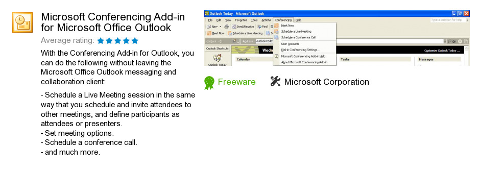 Microsoft Conferencing Add-in for Microsoft Office Outlook
