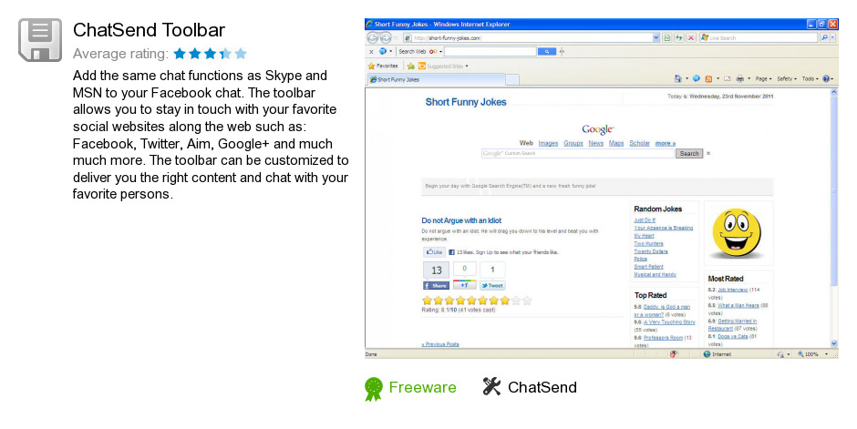 ChatSend Toolbar