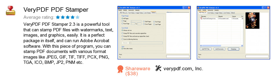 VeryPDF PDF Stamper
