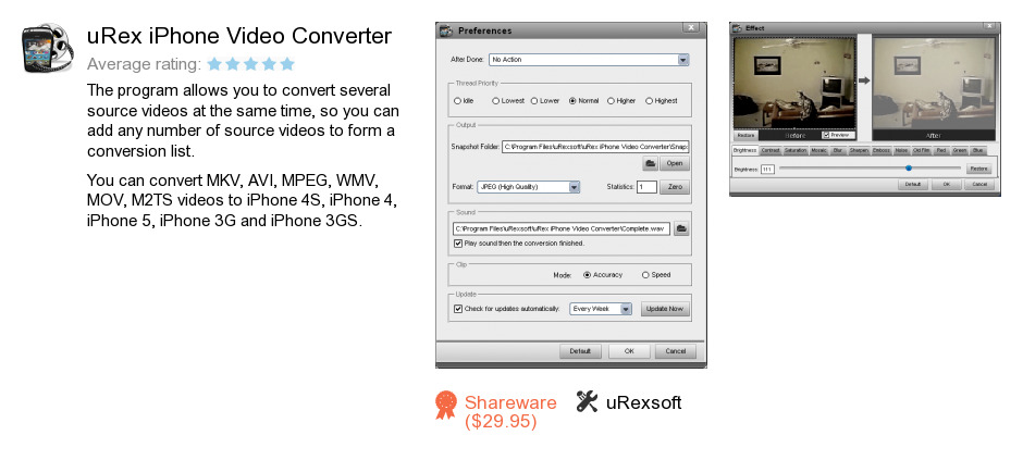 URex iPhone Video Converter
