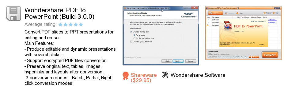 Wondershare PDF to PowerPoint (Build 3.0.0)