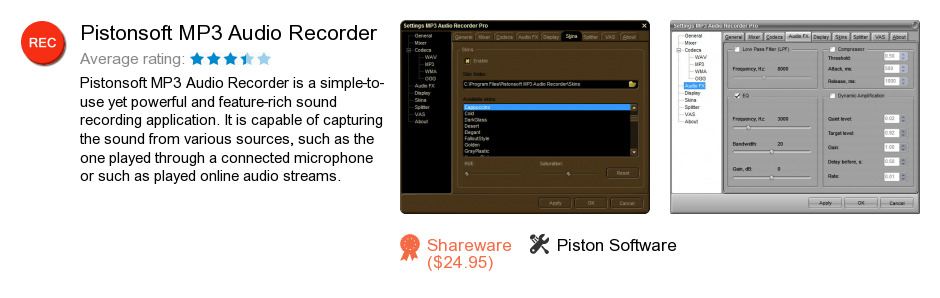 Pistonsoft MP3 Audio Recorder