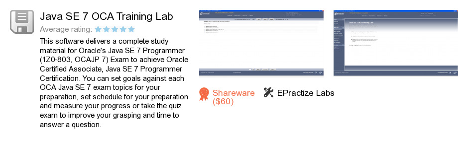 Java SE 7 OCA Training Lab