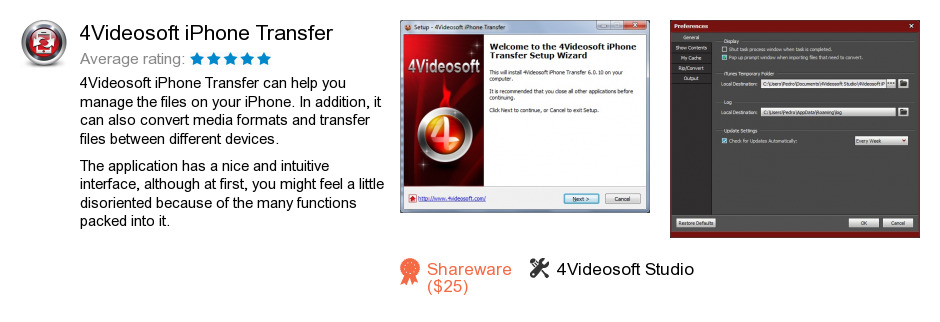 4Videosoft iPhone Transfer