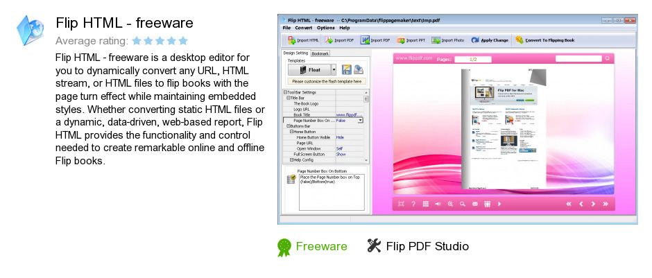 Flip HTML - freeware