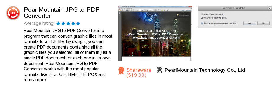 PearlMountain JPG to PDF Converter