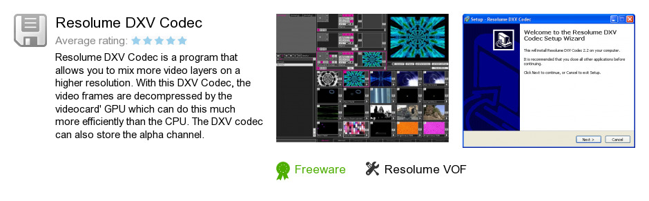 Resolume DXV Codec