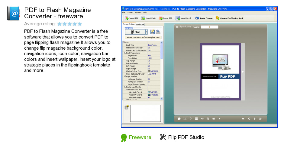 PDF to Flash Magazine Converter - freeware