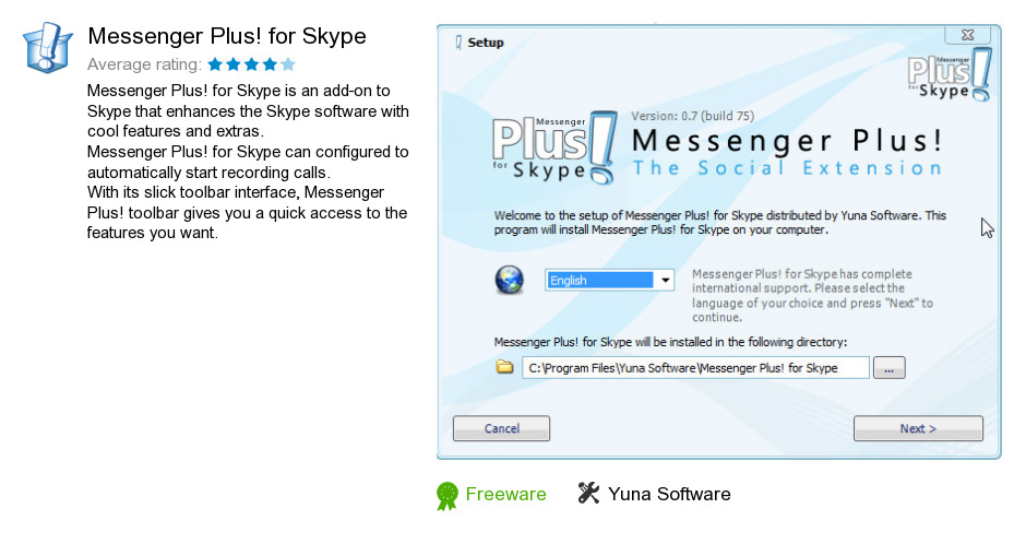 Messenger Plus! for Skype
