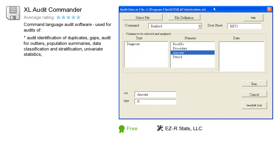XL Audit Commander