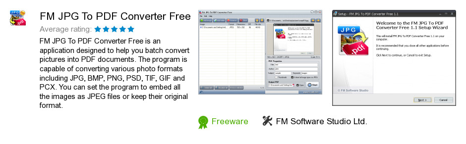 FM JPG To PDF Converter Free