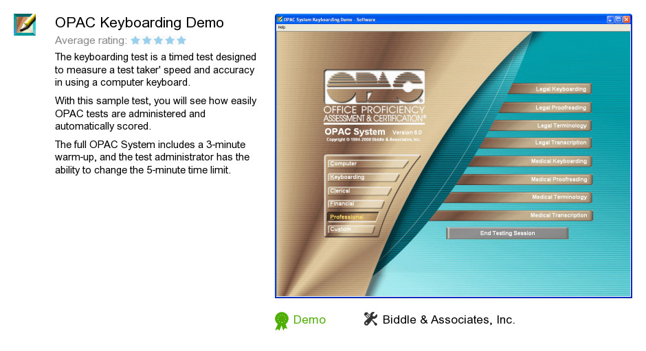 OPAC Keyboarding Demo