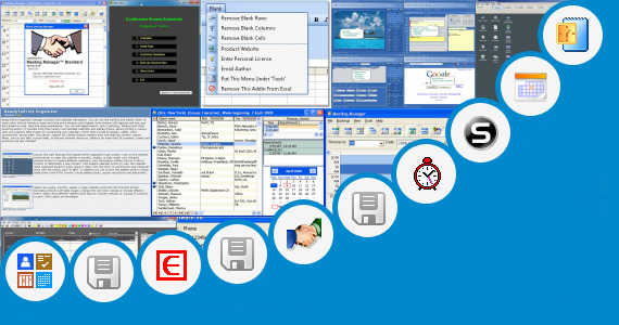 Excel Booking Meeting Room Calendar - MultiCalendar Client/Server ...