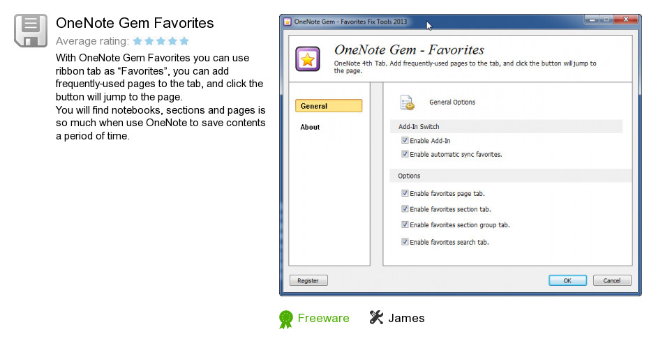 OneNote Gem Favorites