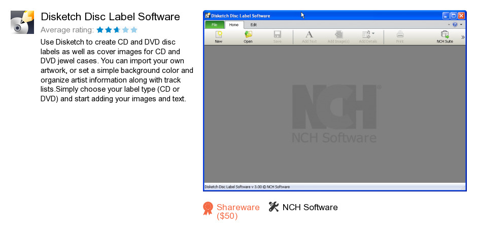 Disketch Disc Label Software