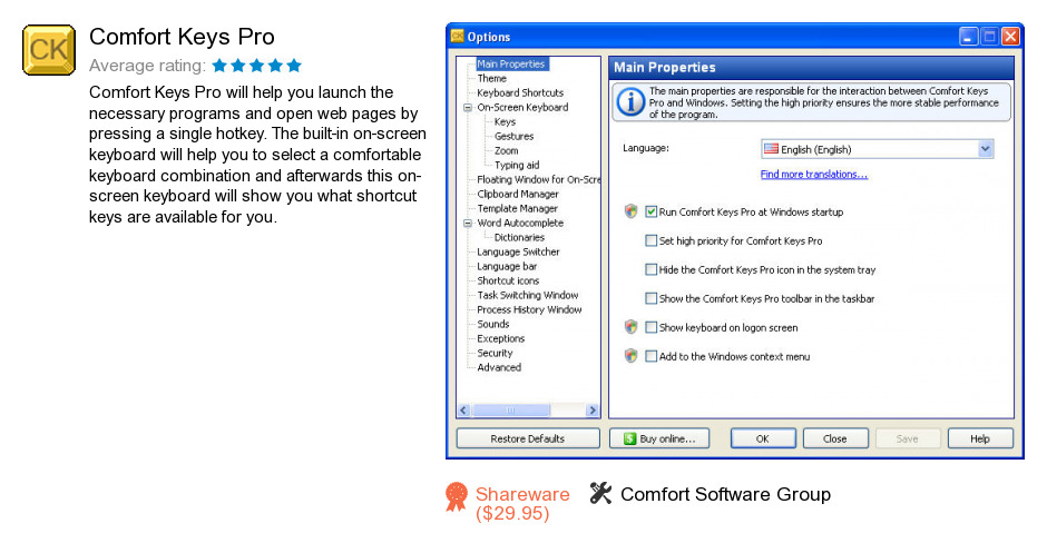 Comfort Keys Pro