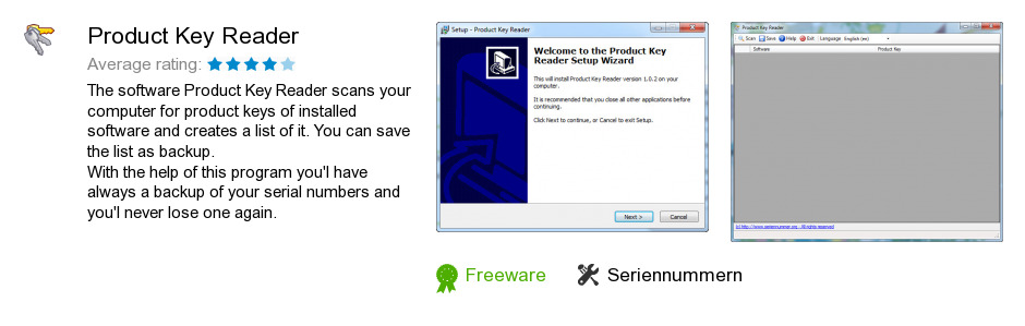 Product Key Reader