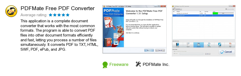 PDFMate Free PDF Converter