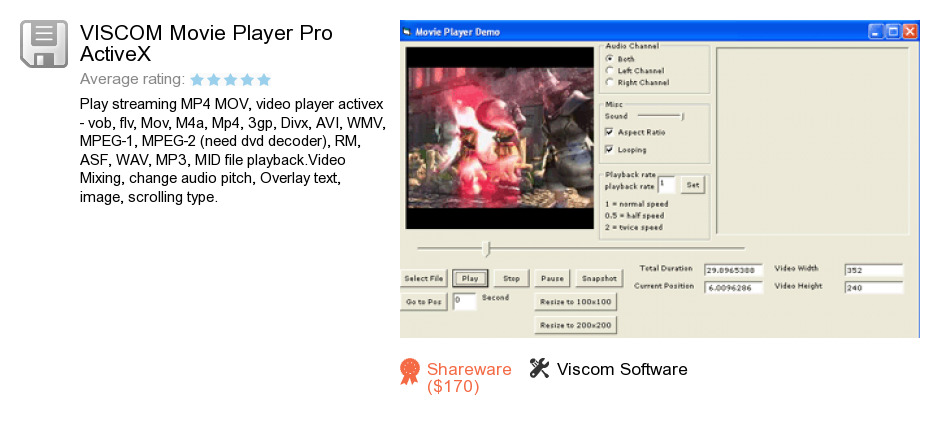 VISCOM Movie Player Pro ActiveX