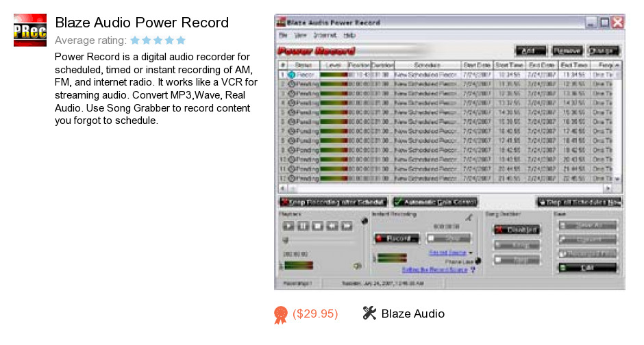 Blaze Audio Power Record
