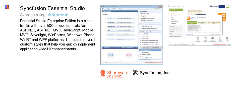 Syncfusion Essential Studio