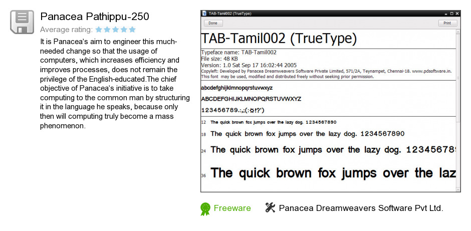 Panacea Pathippu-250